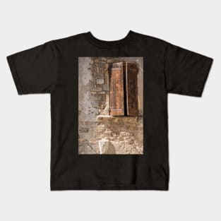 Brown shutters. Kids T-Shirt